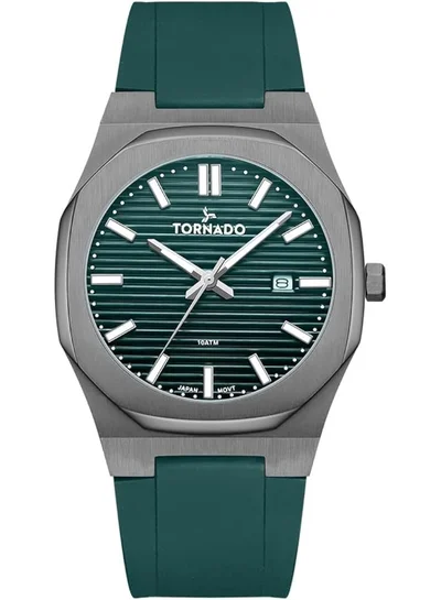 TORNADO Tornado Spectra Men Japan Quartz Movement Watch, Analog Display And Silicone Strap - T22002-Xsgg