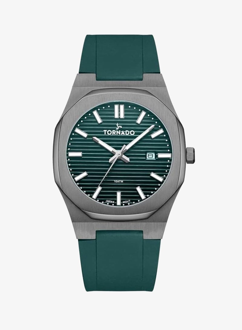 TORNADO Men's High Quality Flexible And Durable Silicone 3H with date Display Watch T22002-XSGG - 40mm mm - Image 2