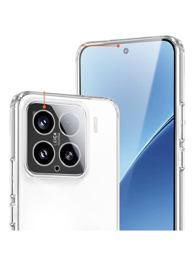 Koolife Xiaomi 15 Phone Case Protective Cover Xiaomi 15 Phone Case Lens Full Coverage Simple Skin-Friendly Transparent Soft Shell Fingerprint-Fading Back Cover - Image 2