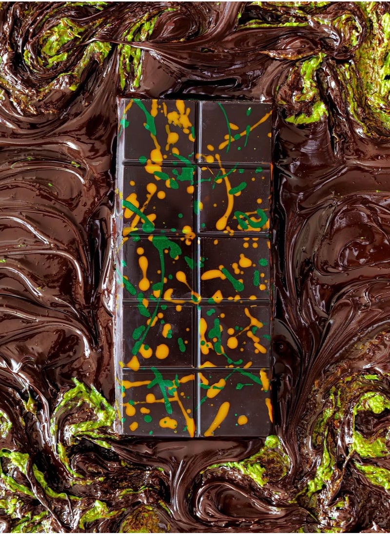 FIX Dessert Chocolatier - Dubai Chocolate Fix Dessert Chocolatier Cant Get Knafeh Of It - Dark Chocolate x1 Chocolate Bar Fresh Batch - Image 1