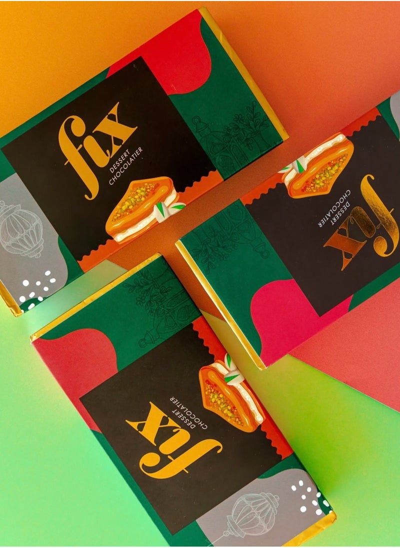 FIX Dessert Chocolatier - Dubai Chocolate Fix Dessert Chocolatier Cant Get Knafeh Of It - Dark Chocolate x1 Chocolate Bar Fresh Batch - Image 1