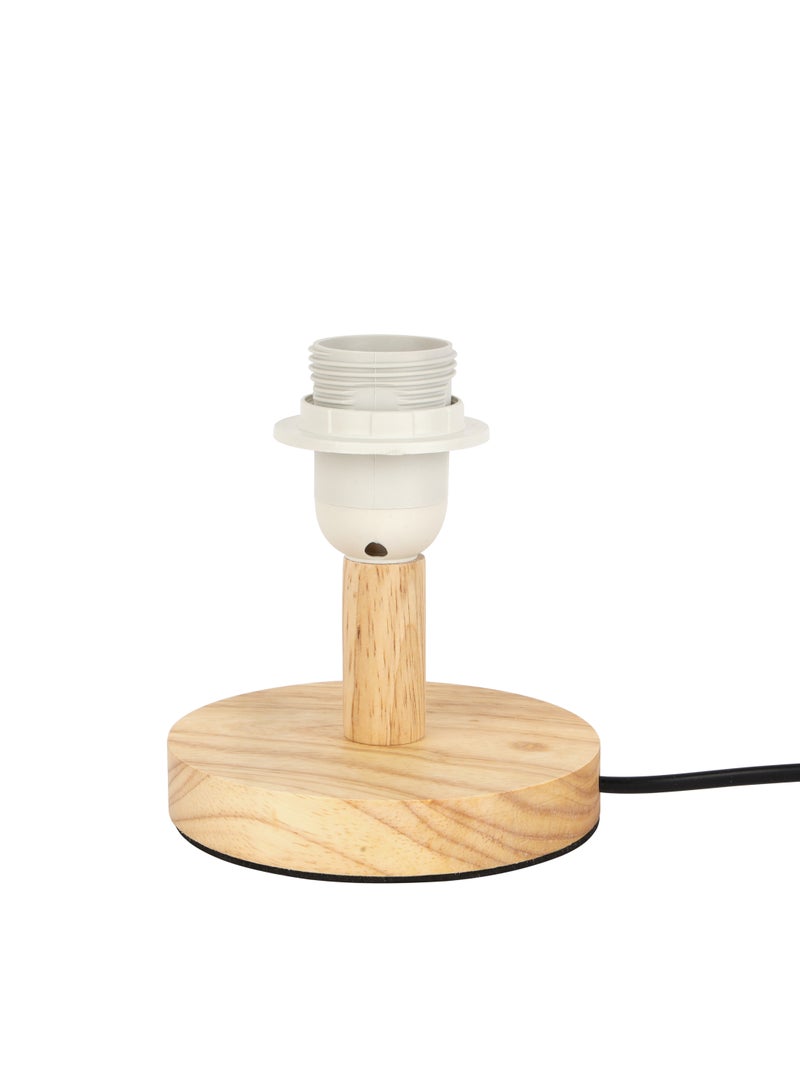 Epsilon Table Lamp- EPSTL190/ with Wooden Base, Lampshade, Perfect for Studying, Working, can be Used at Home and Office/ Light-Weight and Compact, Aesthetic Design  - Image 3