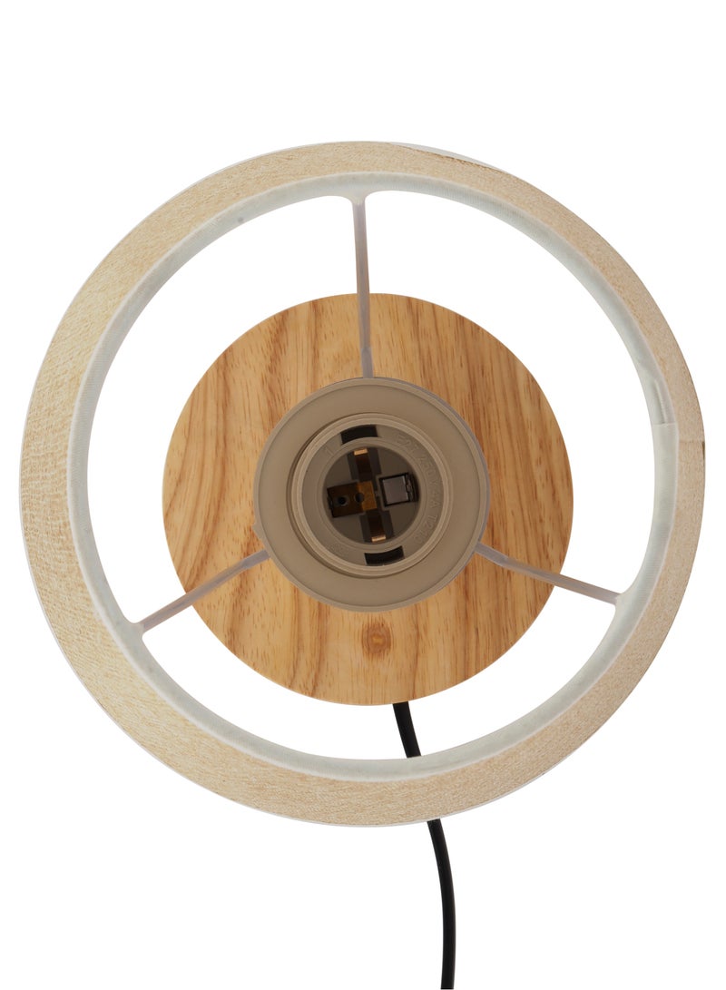 Epsilon Table Lamp- EPSTL190/ with Wooden Base, Lampshade, Perfect for Studying, Working, can be Used at Home and Office/ Light-Weight and Compact, Aesthetic Design  - Image 5