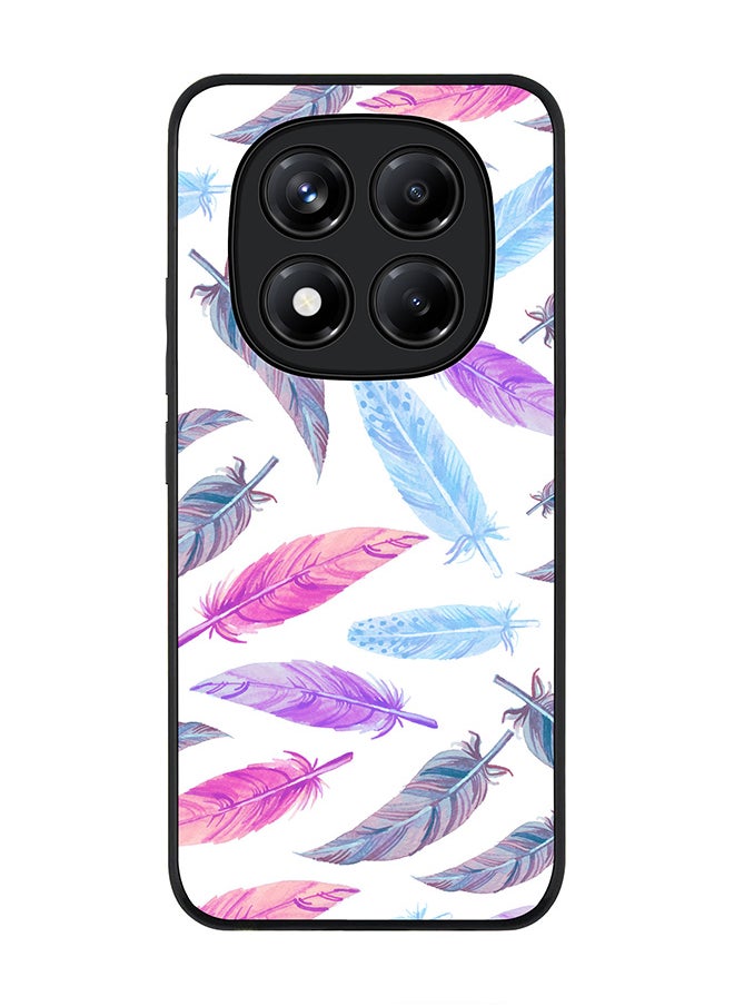 Stylizedd For Xiaomi Redmi Note 14 Pro 5G / X7 5G Case,Slim fit Camera Protection, Shockproof Thin Phone cover  - Feather Colors  - Image 1