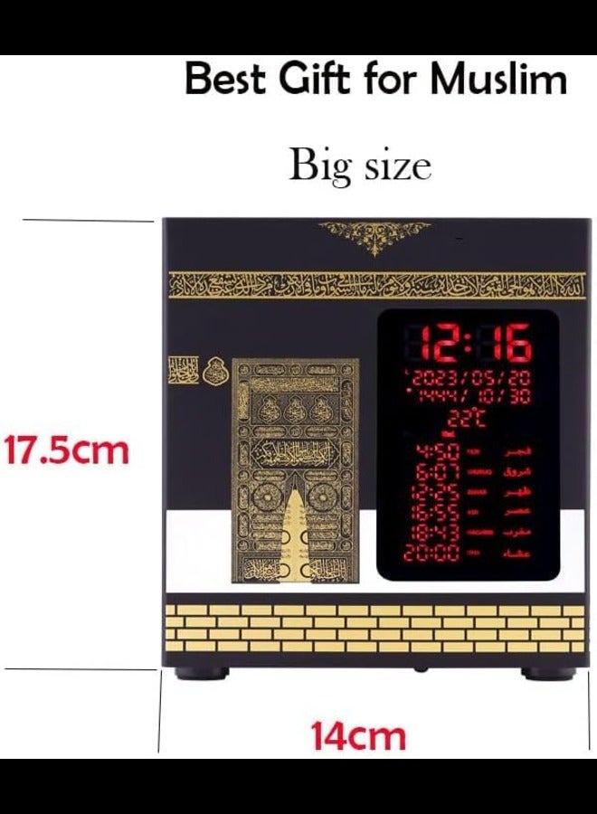 Adhan Kaaba Clock with Integrated Quran | Quranic Night Light | Athan Clock| Adhan Clock Call to PrayerPrayer Times Easy to set  - Image 3