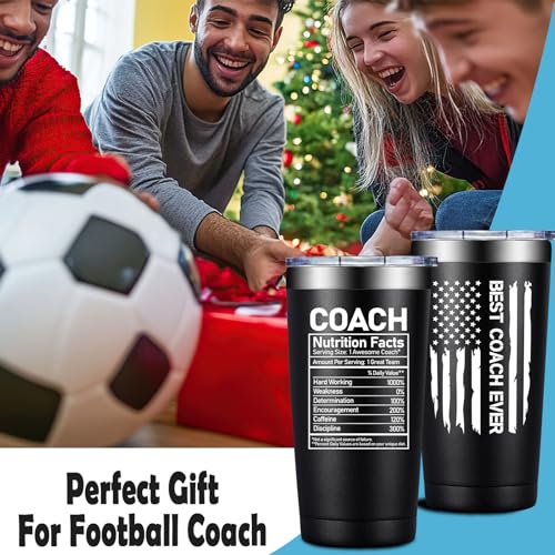 Grifarny Coach Gifts for Men, Women - Best Coach Ever Tumbler Cup 20 oz - Coaches Appreciation Gifts - Basketball, Soccer, Football, Baseball, Softball, Gymnastics, Dance, Swim, Cheer Coaches Gift - Image 4