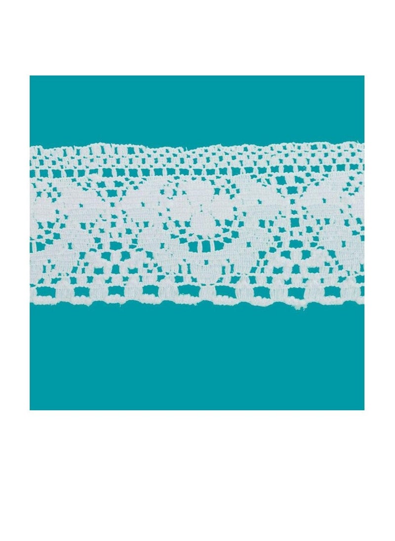 Creative Creative Galloon Lace Trim 1-1/2in White  - Image 1