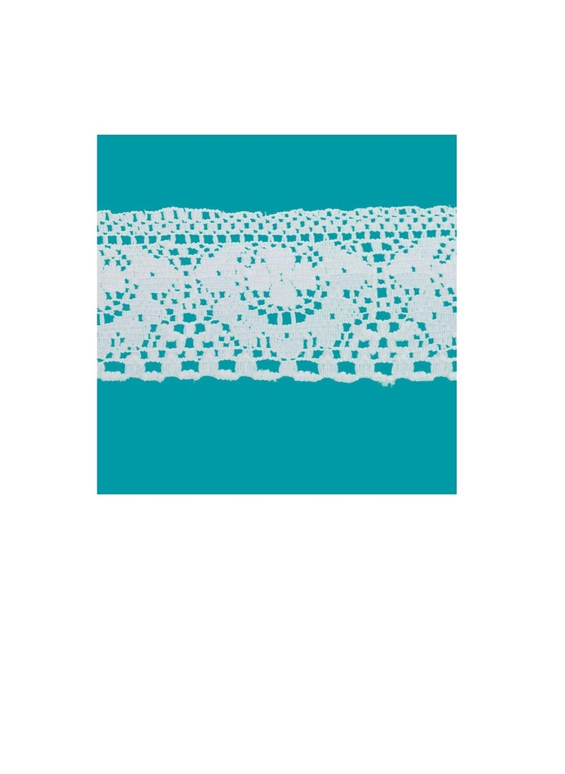 Creative Creative Galloon Lace Trim 1-1/2in White  - Image 2