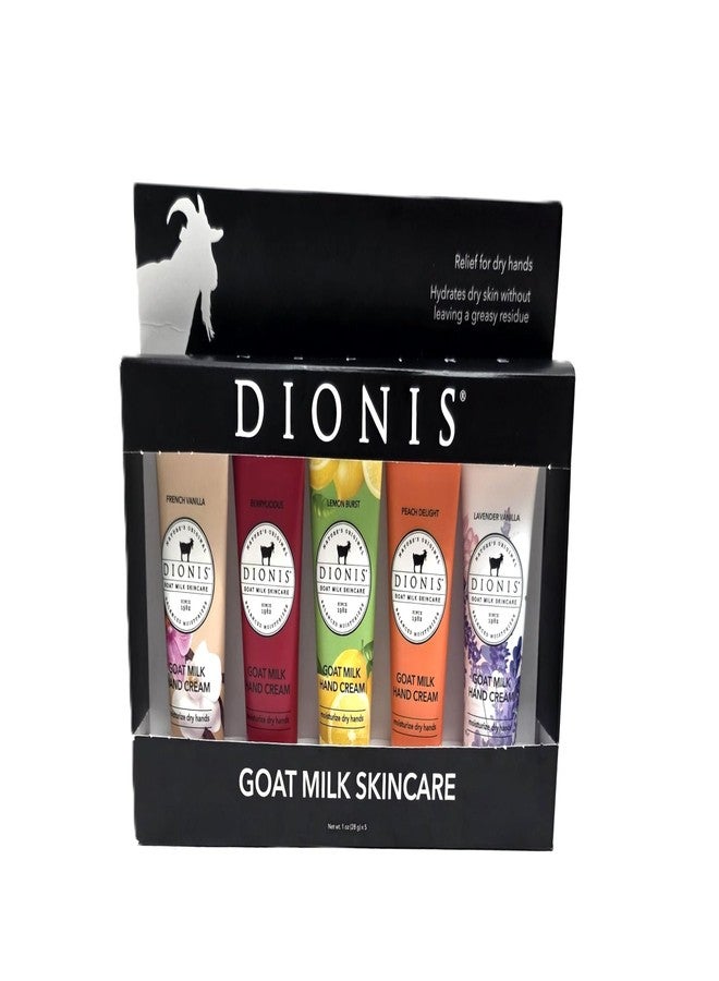 Dionis Hand Cream Gift Set, 5 Pack, French Vanilla, Lemon Burst, Peach Delight, Lavender Vanilla, Berrylicious - Image 1