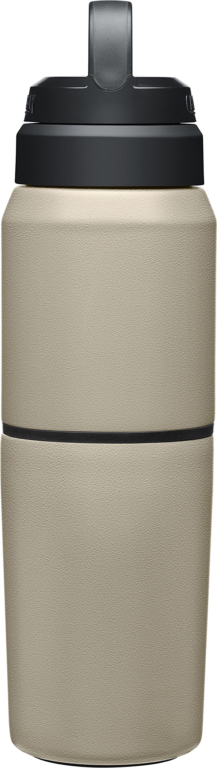 CAMELBAK زجاجة مياه وكوب سفر من كاملباك برودكتس - معزول بالفراغ من الفولاذ المقاوم للصدأ - لون الكثبان - زجاجة سعة 17 أونصة وكوب سعة 12 أونصة - Image 4