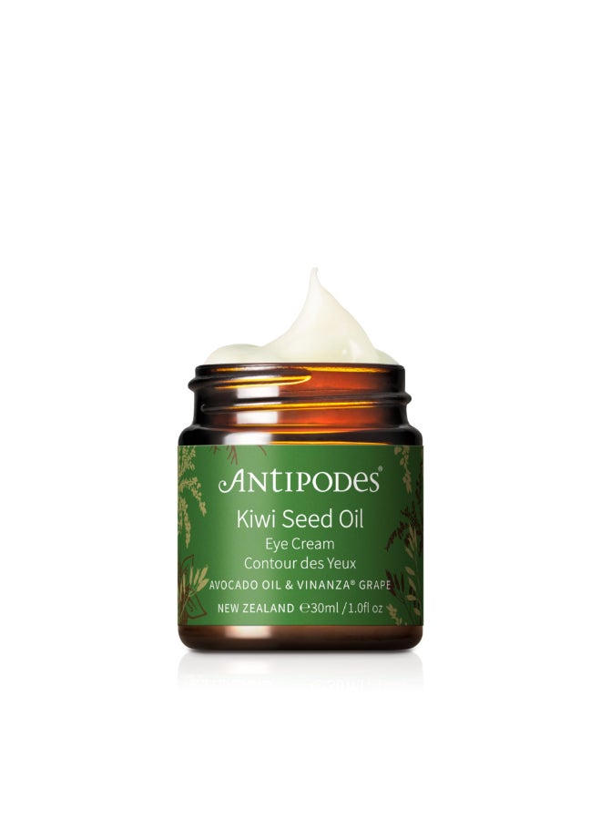 ANTIPODES Kiwi Seed Oil Eye Cream Moisturizing Eye Cream Soothing DePuffing AntiAging 100 Natural CrueltyFree Vegan FragranceFree 10fl oz - Image 3