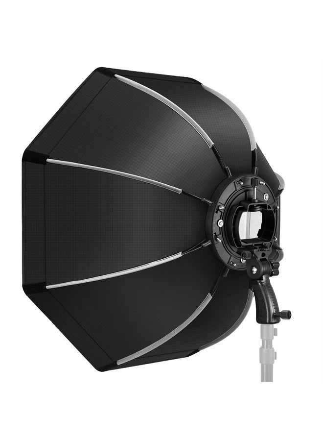 NEEWER 26"/65cm Octagonal Softbox Quick Release, with S-Type Bracket Mount, Carrying Bag Compatible with NEEWER TT560 NW561 NW600 NW620 NW700 NW-670 750II and Q3 AD200Pro Flash Strobes, SF-RP26 - Image 1