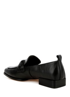 London Rag Genuine Leather Braided Loafers in Black  - Image 3