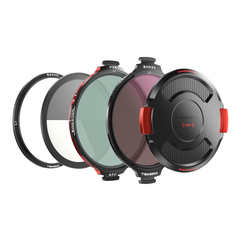Freewell 82mm L1 Real Locking VNDCPL Filter All Day Kit Hybrid VNDCPL 310 Stops with ND32 True Color Optics Futureproof Design for Professional Filmmakers - Image 2