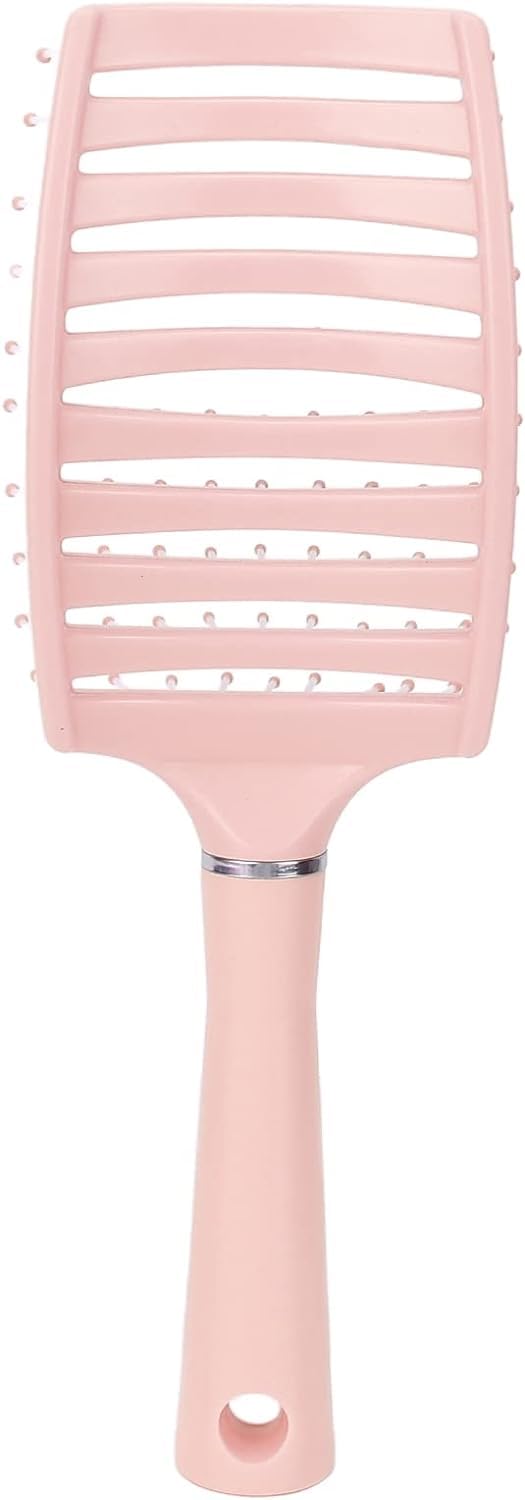 Vitalogy - Hair Brush for Women and Men CURVED & VENTED - Detangler Paddle Hair Brush For All Hair Types (Wet, Dry & Damaged Hair) - Hair Straightener for Curly Hair, Blow Drying (Pink) - Image 5