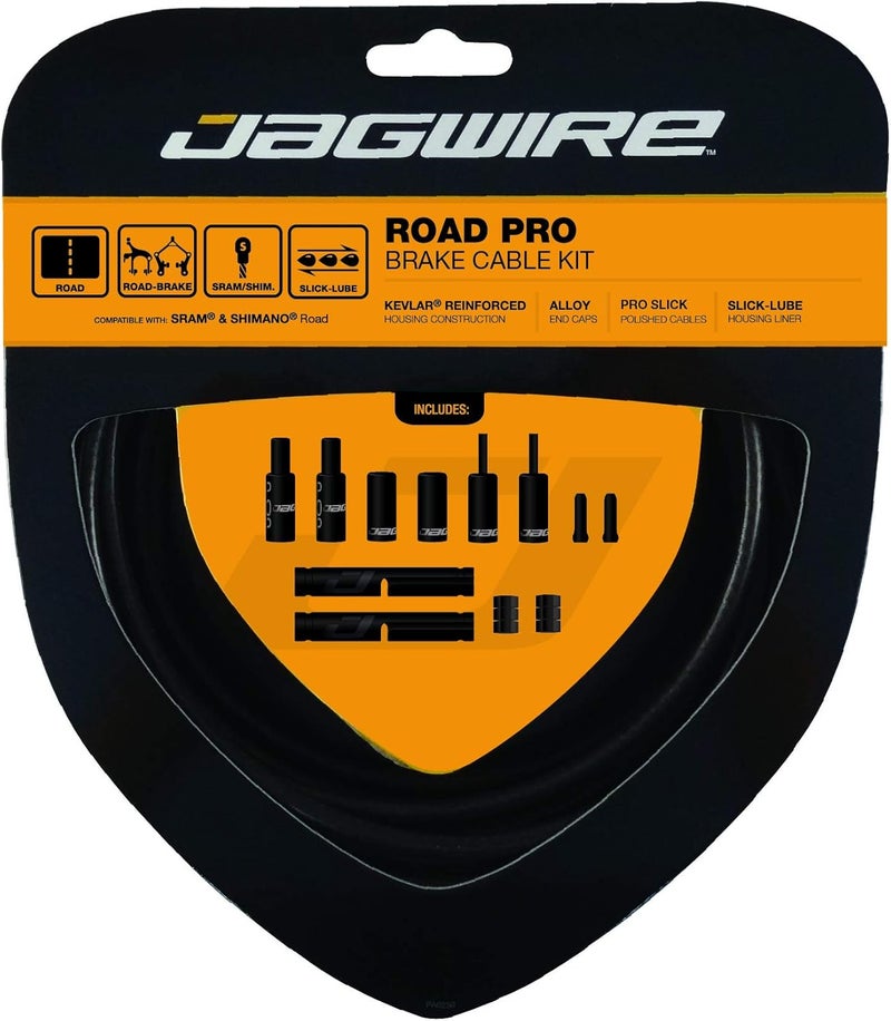 Jagwire Road Pro Complete Brake Cable Kit - Stealth Black - Image 1