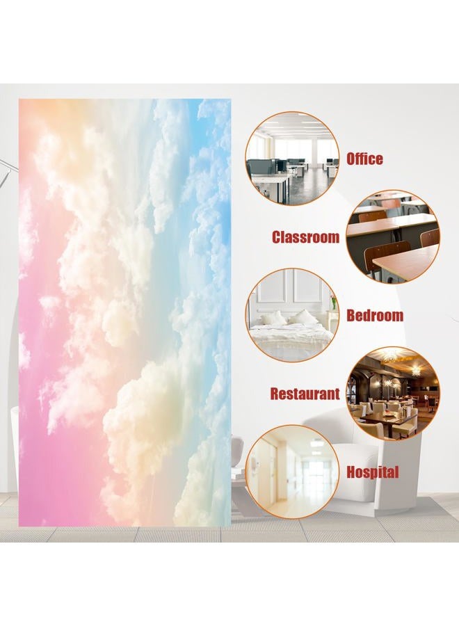 Outus 4 Pcs Fluorescent Light Cover Classroom Light Cover with 10 Magnets Light Filter Magnetic Ceiling Light Cover Panel 2 x 4 ft (23.62 x 47.24 in) Reduce Glare for Office School(Rainbow) - Image 3