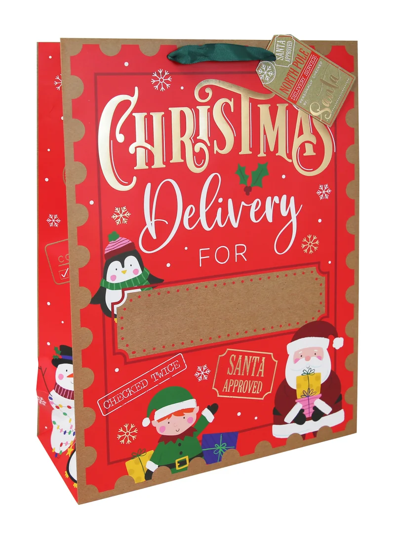 EuroWrap Xmas Del Personalised Xl Bag