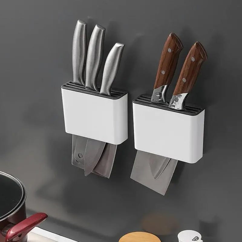 Evona Knife Holder Kitchen Stand WallMounted Knives Holder Organizer Multifunctional Knife Block Storage Cooking Kitchen Accessories - Image 4