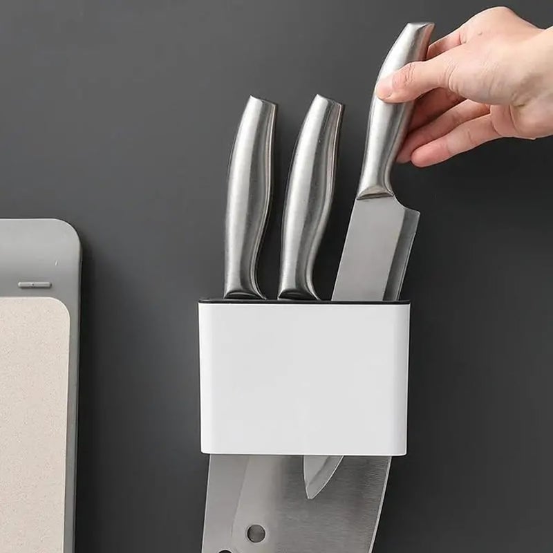 Evona Knife Holder Kitchen Stand WallMounted Knives Holder Organizer Multifunctional Knife Block Storage Cooking Kitchen Accessories - Image 5