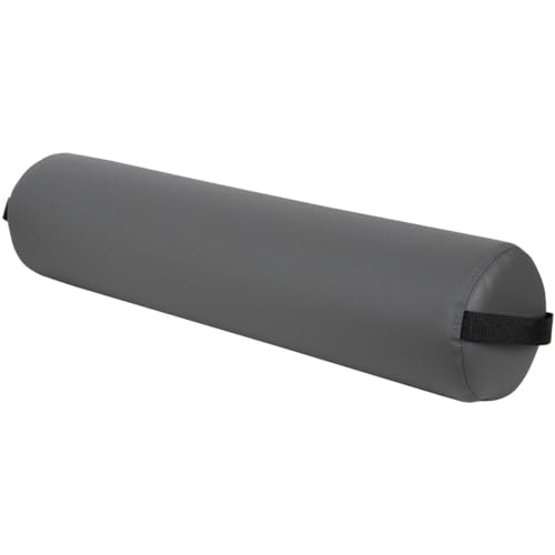 وسادة بولستر دائرية كاملة من فور برو رمادي بارد مقاومة للزيت والبقع للتدليك واليوغا 6 ر × 26 ل