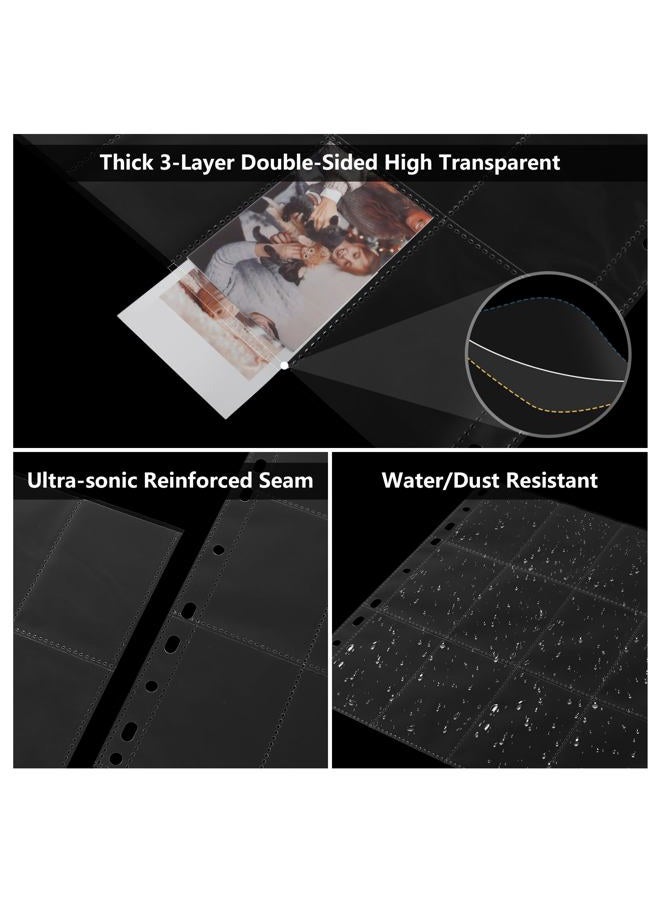 Zofly 30-Pack 2x3 Clear Photo Sleeves for 11 Ring Binder - Image 4