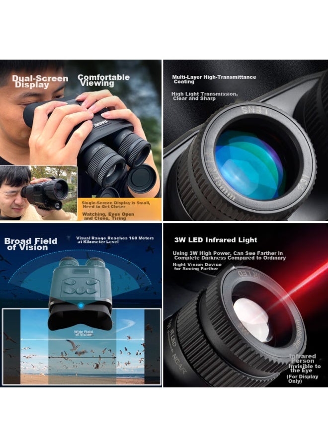 Saga Infrared Digital Binocular Large-screen Rangefinder Coordinate Night Vision Device Telescope Day And Night Dual-use High Magnification Hd Photo And Video Recording - Image 5