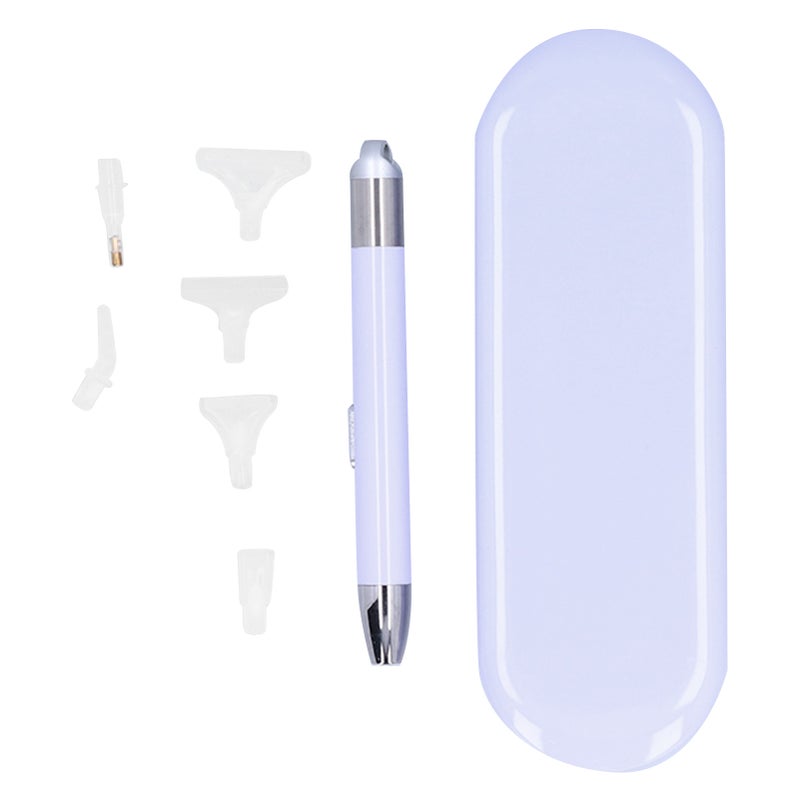 Drill Pen Luminous USB Chargable Cross Stitch Applique Diamond Painting Tool with Storage BoxPurple - Image 3