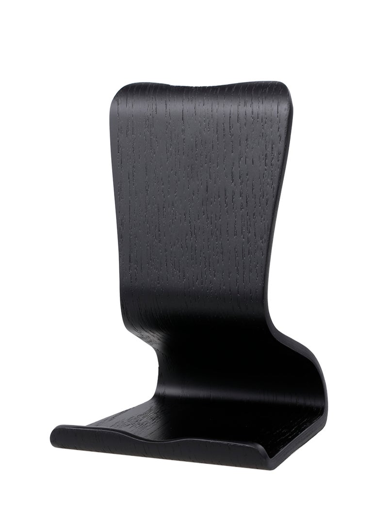 سامدي حامل لوحي SAMDi من خشب البلوط، حامل iPad لجهاز iPad وSamsung وKindle، بزاوية قائمة ومستقيمة لتخفيف آلام الرقبة (أسود) - Image 1