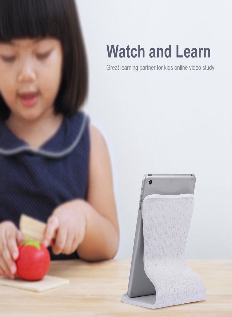 سامدي حامل لوحي SAMDi من خشب البلوط، حامل iPad لجهاز iPad وSamsung وKindle، بزاوية قائمة ومستقيمة لتخفيف آلام الرقبة (أسود) - Image 3