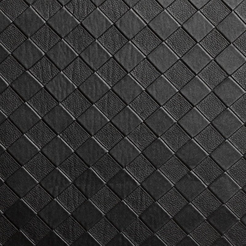 Home Dynamix Trenton Solace Traditional Diamond Textured Kitchen Mat, Black, 17"x39" - Image 3