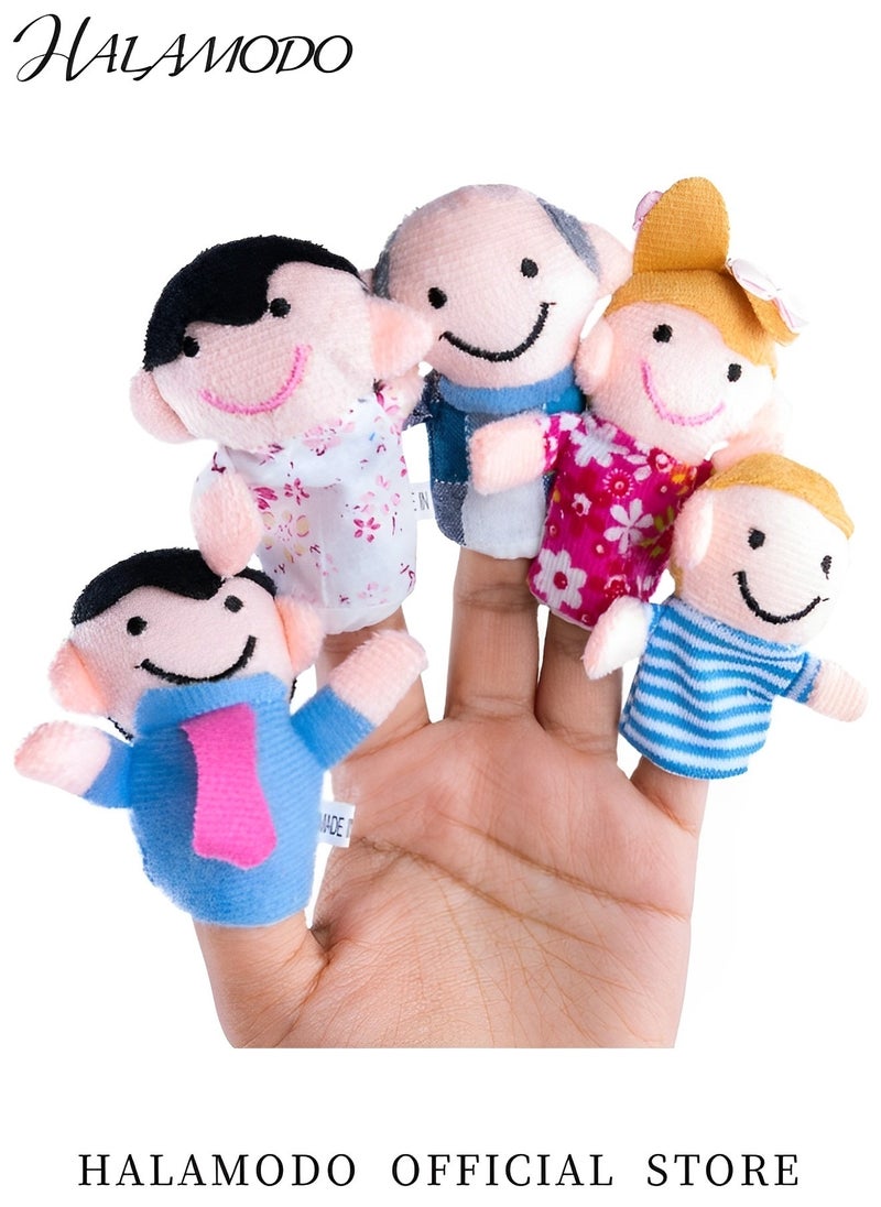 HALAMODO 6PCS Finger Puppets Set Soft Plush Animals Finger Puppet Toys Mini Figures Toy Assortment Ideal as Party Gifts or Stage Gadgets for Boys & Girls & Toddlers  - Image 3