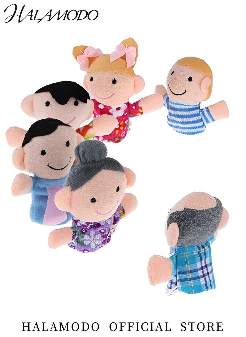 HALAMODO 6PCS Finger Puppets Set Soft Plush Animals Finger Puppet Toys Mini Figures Toy Assortment Ideal as Party Gifts or Stage Gadgets for Boys & Girls & Toddlers  - Image 4
