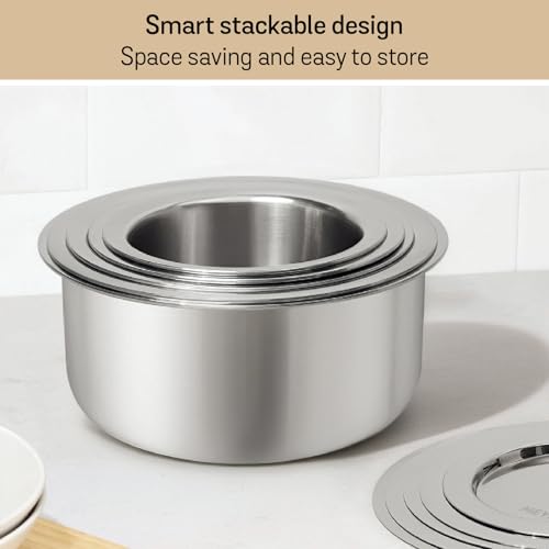 Meyer Triply Stainless Steel Tope with SS 304 Lid | Healthy, Non Toxic | Extended Grip | Bhagona | Tapeli | Patila | for Boiling Milk/Water | 20 CM/3.1 litres Capacity | 10 Year Warranty | Silver - Image 5