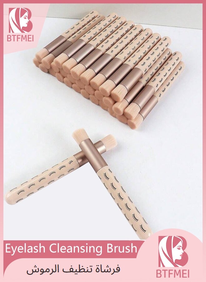 BTFMEI 30PCS Eyelash Cleansing Brush, Peel off Blackhead Brush, Nose Pore Cleaning Brush, Lash Shampoo Brushes with Solid Color Bristles, Suitable for Facial Cleaning  - Image 1
