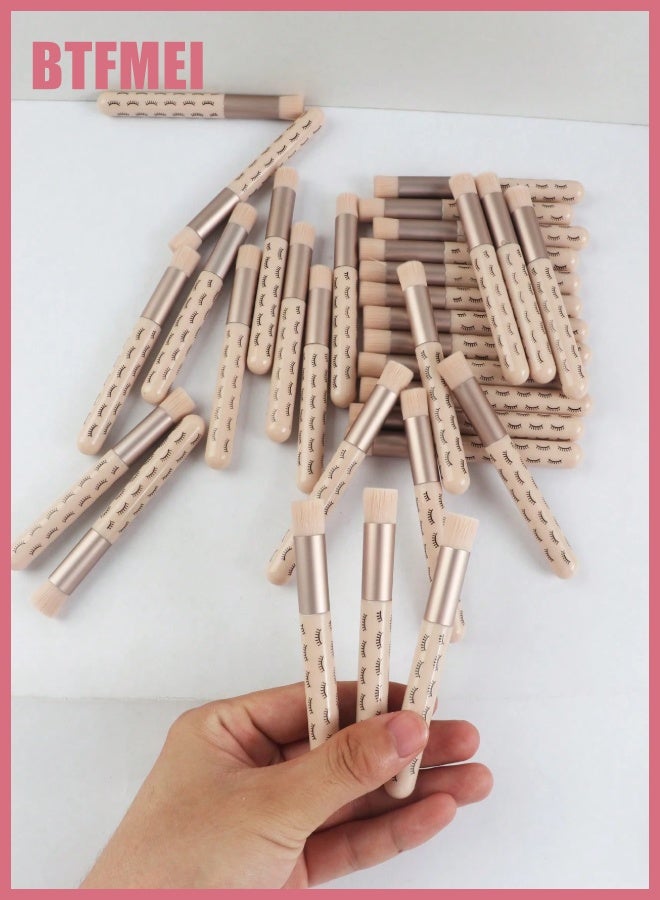 بتفمي 30 قطعة فرشاة تنظيف الرموش ، مجموعة فرش المكياج ، فرشاة تقشير الرؤوس السوداء ، فرشاة تنظيف مسام الأنف ، فرش شامبو الرموش بشعيرات صلبة اللون ، مناسبة لتنظيف الوجه - Image 5