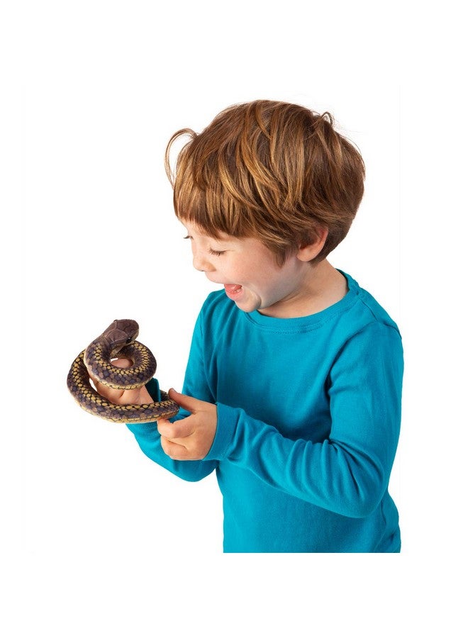 Folkmanis Mini Snake Finger Puppet Brown, 1 EA - Image 2