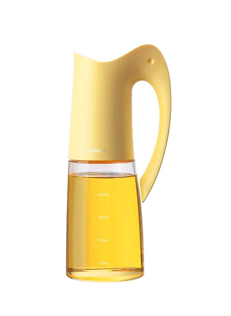 SYOSI Olive Oil Dispenser Bottle-20oz 580ml Auto Flip Lid Glass Oil Bottle, Vinegar Condiment Storage Container with Scale, High Borosilicate Glass, Non-Drip Spout, Leakproof, for Kitchen Cooking - Image 1