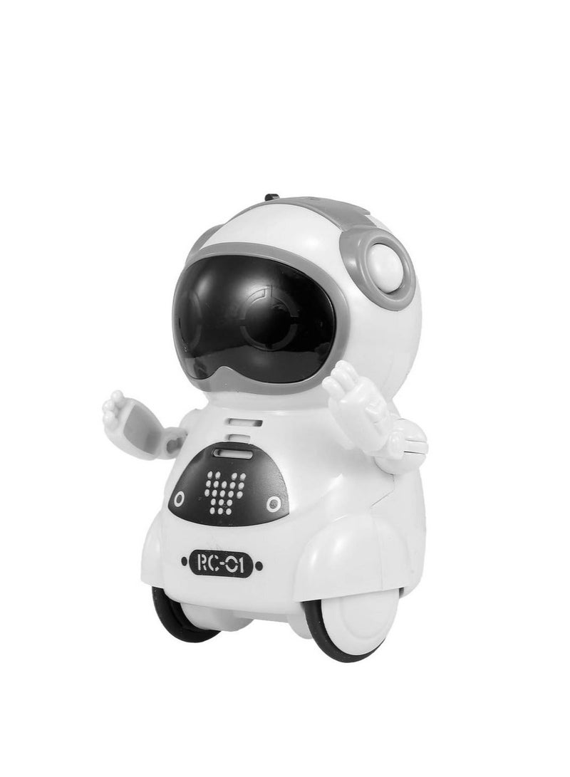 كابتن تيك Pocket Robot, Cute Robot Pets, Rechargeable Smart Talking Robots for Kids, Talking Interactive Dialogue Voice Recognition Record, Singing Dancing Telling Story Mini Robot - Image 2