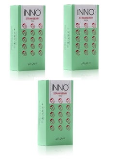 Pack Of 3-12-Piece Strawberry Condoms
