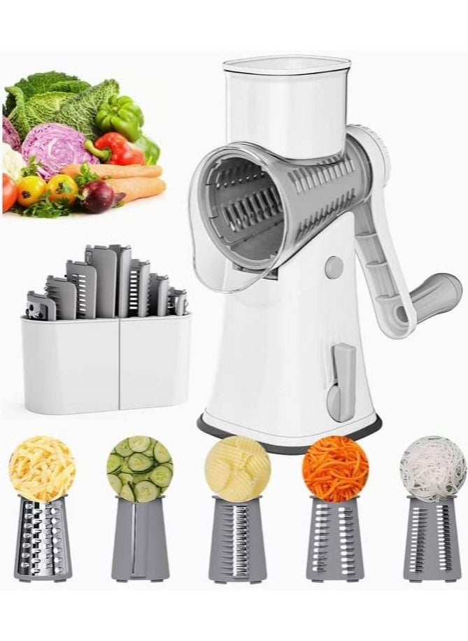 Vegetable Chopper, Vegetable Chopper, Cheese Grater, Potato Chopper, Mandolin Slicer, Peeled Food Salad Chopper, Vegetable Slicer Spiralizer with 5 Interchangeable Stainless Steel Blades - pzsku/ZF13759A1AB6819CA015EZ/45/_/1681722109/28979191-cb71-4bda-85ba-f17d8250d236