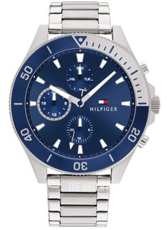 Tommy Hilfiger Plus Men's Quartz Stainless Steel and Link Bracelet Watch-1791917 46MM  - Image 1