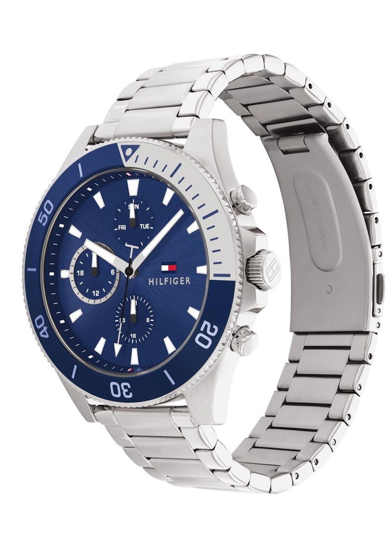 Tommy Hilfiger Plus Men's Quartz Stainless Steel and Link Bracelet Watch-1791917 46MM  - Image 2