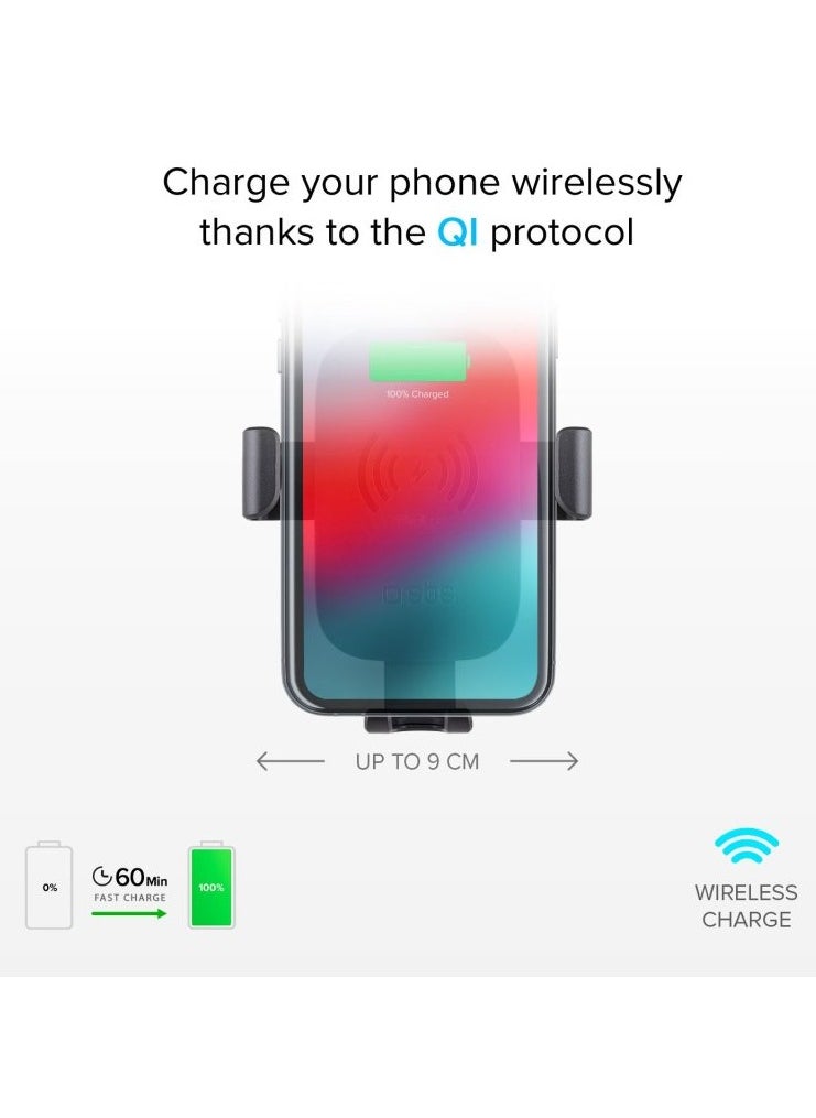 SBS - SBS Gravity Wireless Charger Car Holder, 10W Fast Charge - Image 1