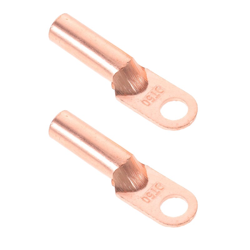 2 Pcs Copper Battery Terminal Lugs Ring Eyelets for Automotive Marine Home Appliance - Image 2