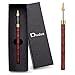 DIUDUS Leather Edge Dye Pen Red Wood Handle Stainless Steel Top Edge Dye Roller Oil Pen Belt Finisher Leather DIY Craft - Image 2