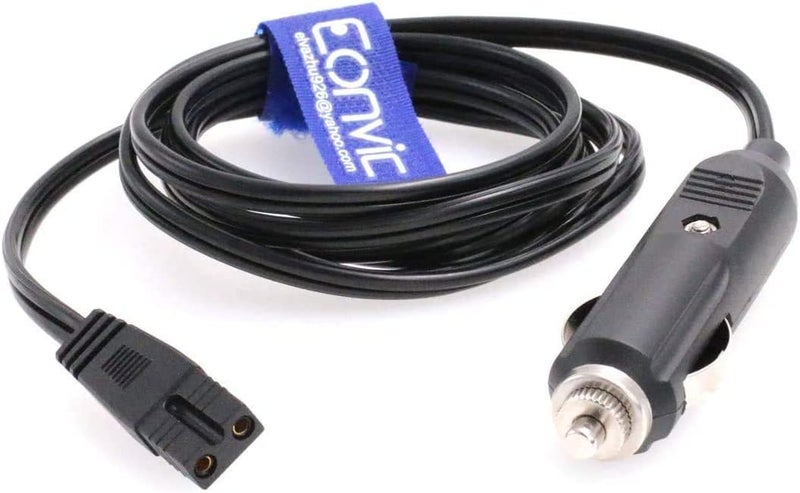 Eonvic 12V DC Cigarette Lighter Extension Cable,Mini Fridge Power Cord Car Auto Cooler Replacement Lead Cable for Car Cooler Box Mini Fridge Mobicool SAST KEMIN(3M) - Image 2