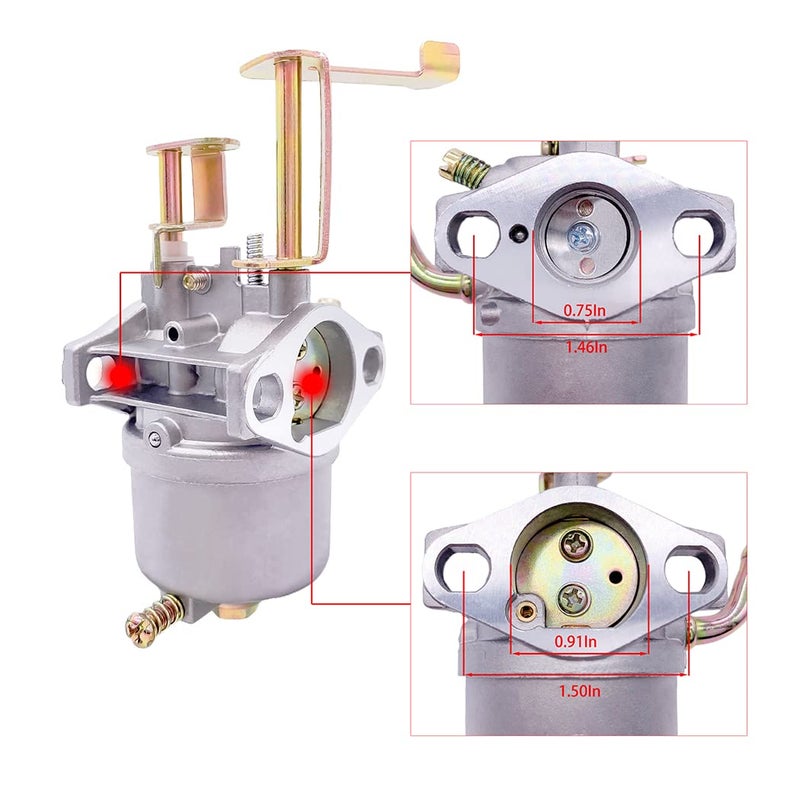 Aniro Moto Carburator متوافق مع Coleman CK100-S CT100U CC100X Mini Bike SK100 Go-Kart مع حشوات فلتر خط الوقود وقابس الإشعال - Image 4