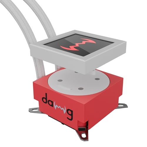 daWg L240AIO, 240Mm AIO Cooler, 3.4" IPS Detachable Type C Screen, Support Sockets - LGA 2066/ 115X/ 1200/1700/ 1851 & AM4/AM5, 2500 RPM Pump, ARGB Sync, PWM Fans, Braided Tubing (White),Desktop - Image 2