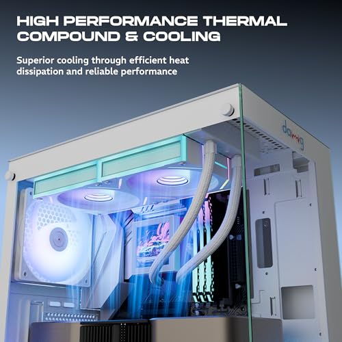 daWg L240AIO, 240Mm AIO Cooler, 3.4" IPS Detachable Type C Screen, Support Sockets - LGA 2066/ 115X/ 1200/1700/ 1851 & AM4/AM5, 2500 RPM Pump, ARGB Sync, PWM Fans, Braided Tubing (White),Desktop - Image 5